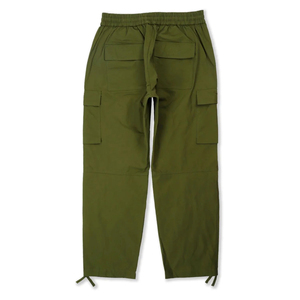 Pantalons décontractés en nylon pour hommes en grande taille, multi-poches, taille élastique, respirant, bas à cordon, imperméable, anti-rides - Product Image 5