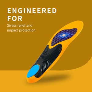 Semelles de sport confortables et résistantes avec soutien de la voûte plantaire, gel Poron, semelles de sport absorbant les chocs - Product Image 3