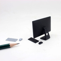 Accesorios para Casa de Muñecas en Miniatura 1:12, Ratón y Teclado de Computadora, Juguetes Impresos en 3D PLA, Miniaturas, Modelo de Computadora en Miniatura
