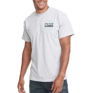 Camiseta con etiqueta de satén Tri Blend con cuello de costilla para hombre de siguiente nivel - Product Image 4