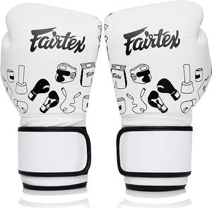 Gants de boxe en microfibre Fairtex avec impression d'art doodle pour l'entraînement et le sparring - Product Image 2