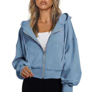 <b>Women</b> Winter Thick Thermal Lightweight <b>Fleece</b> Unlined Cropped Running breathable Eco-friendly Knitted <b>Top</b> Selling Product In2026 - Product Image 1