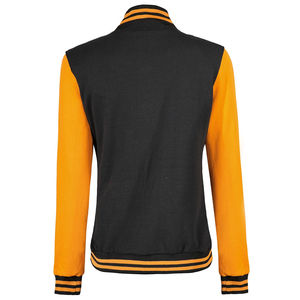 Chaqueta de Béisbol Varsity Reversible Acolchada de Lana con Estampado Personalizado, Chaqueta Larga Bordada de Moda Urbana para Mujer Adulta - Product Image 3