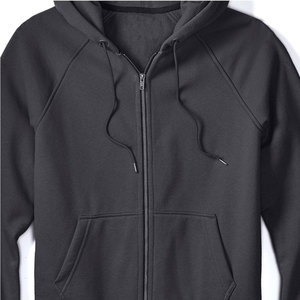 MOVATEXTILES-Sudaderas con capucha personalizadas de gran tamaño de alta calidad, 100% algodón, cara completa, con cremallera, logotipo de serigrafía, sudaderas con capucha personalizadas - Product Image 2