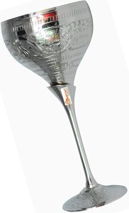 Qualité supérieure à la main 100% pur laiton moscou Mules verre à vin gobelet Unique calice tasse Bidri Nakkashi travail grand vin cadeau - Product Image 6