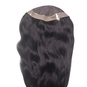 Toupet de cheveux mono pour femmes avec cheveux humains indiens, styles multiples (vague d'eau, vague naturelle, etc.) Léger 100-150g - Product Image 4