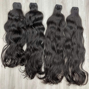 Paquets de Cheveux Bruts Prêt à Expédier Trame Extensions de Cheveux Humains Vietnamiens Bruts Trame Ondulée Naturelle - Product Image 2