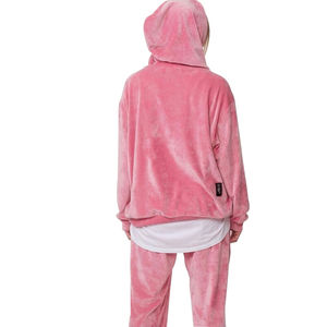 Chándal de mujer Casual Terciopelo rojo Cremallera en la parte superior e inferior Conjunto de chándal de terciopelo de último estilo de alta calidad - Product Image 6