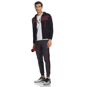 Survêtements d'hiver pour hommes personnalisés OEM Service couleur unie motif à carreaux imprimé 100% coton écologique respirant antibactérien - Product Image 3