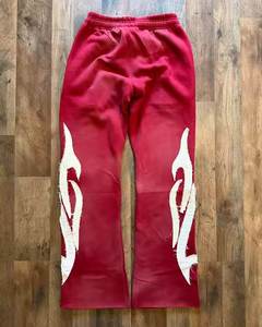 Recién llegado, serigrafía, lavado ácido de peso pesado, Sol desteñido, personalizado, 100% algodón, pantalones de chándal de rizo francés, pantalones de chándal apilados - Product Image 2