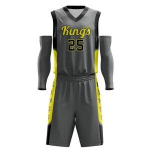 New America maillot de basket-ball unisexe nom personnalisé imprimé séchage rapide été réversible uniformes d'équipe grande taille respirant - Product Image 5