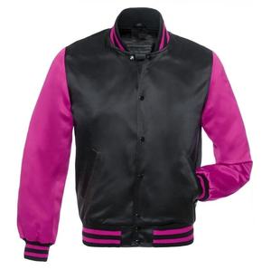 Chaqueta de béisbol OEM personalizada de moda de invierno chaqueta universitaria de satén para hombres y mujeres chaqueta de béisbol universitaria para hombres envío DDP - Product Image 6