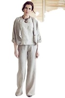 Automne 2023 nouveau arrivé femmes haut à manches longues et gilet avec pantalon tricot à la mode 3 pièces ensemble robe pour les femmes