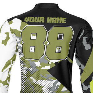 Camiseta de motocross de secado rápido 100% poliéster manga larga sublimación camiseta de motocross - Product Image 6