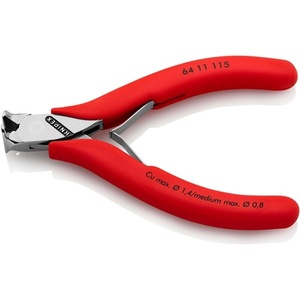 KNIPEX Electronics Front Cutter 115 mm Length Shape 1 Bevel No <b>Mirror</b> Polished with <b>Plastic</b> Coating for Craft Supplies - Product Image 4