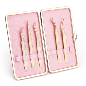 แหนบต่อขนตาทำจากสเตนเลสสตีลคุณภาพสูงสั่งทำโลโก้ได้และฉลากส่วนตัว - Product Image 3