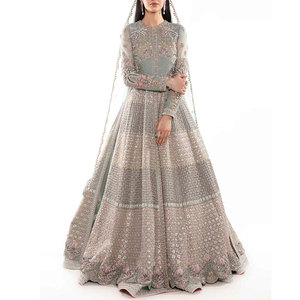 Listo para usar Shalwar Kameez Sharara Trajes Indian Pakistani Wedding Wear Vestidos Vestido étnico OEM de Pakistán Por Qj Impex - Product Image 6