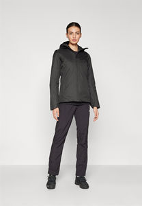 Veste Softshell matelassée d'hiver de qualité pour femmes avec doublure en nylon Logo imprimé personnalisé Respirant et imperméable - Product Image 5