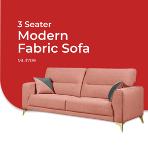 2-3 Seater Eco-Friendly Fabric Sectional Sofa Set Minimalistic Design with High-Density Foam Lighted Wood <b>Frame</b> for Living Room - Product Image 5