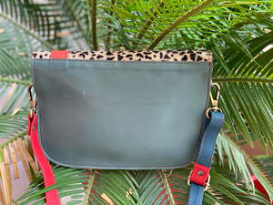 Sac à bandoulière en cuir recyclé, sac à main en cuir de couleur chauve, sac à bandoulière pour femmes, sacs en fourrure à imprimé Animal - Product Image 5