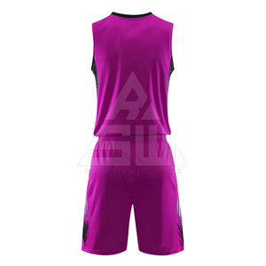 Uniformes de Baloncesto de Tallas Grandes de Alta Calidad - Ligeros y Transpirables 100% Poliéster Colores y Estilos Personalizados Servicio OEM - Product Image 3