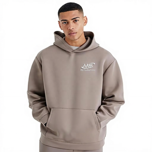 Fabricante de Conjuntos de Sudadera con Capucha y Pantalones Deportivos Holgados de Algodón Grueso para Hombre con Logotipo Personalizado OEM - Product Image 3