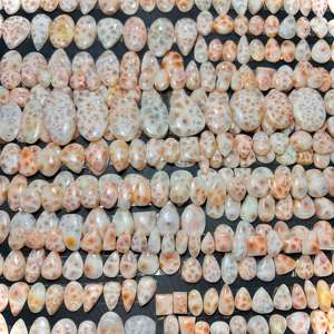 Piedra de cabujón de Thomsonita natural Hermoso jaspe rosa Proveedor mayorista de Thomsonita suelta Gemas verdes Piedra de Thomsonita - Product Image 1