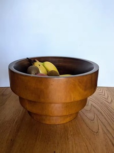 Bol en bois décoratif avec agate intégrée, parfait pour servir ou exposer - Product Image 5