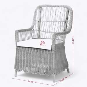 Chaise berçante en rotin de luxe chaise longue Design moderne extérieur un salon chambre restaurant utilisation Made in Vietnam - Product Image 3