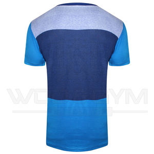T-shirt pour homme à séchage rapide avec logo personnalisé, motif uni, nouvelle arrivée, coton et polyester, vêtements de sport décontractés - Product Image 2