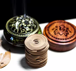 Que Hương tròn thủ công cao cấp để thư giãn thơm và tăng cường tinh thần - Product Image 2