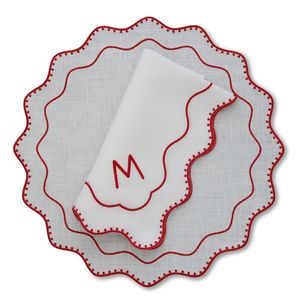 Manteles Individuales Clásicos de Lino Duradero con Bordado Folclórico para Decoración de Comedor Campestre, Empaquetados en Cartón - Product Image 2