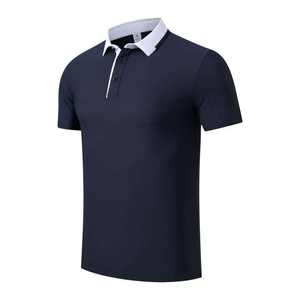 Camiseta de Golf de Secado Rápido para Hombre, Talla Grande, Manga Corta, Spandex y Algodón, Ropa Deportiva, Diseños Personalizados Ecológicos - Product Image 3