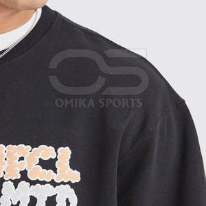 Sweat-shirt imprimé bouffant pour hommes Pull ample à épaules tombantes avec illustration en relief pour des tenues cool - Product Image 5