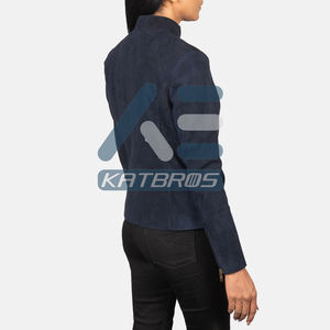Veste en cuir véritable pour femme, légère, confortable, style contemporain, chaude, décontractée, design artisanal de qualité supérieure - Product Image 5