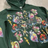 Hoodie Pria Musim Dingin Terlaris, Regular Fit, Resleting Penuh, 100% Katun Berkualitas Tinggi, Saku, Logo Kustom, Layanan OEM