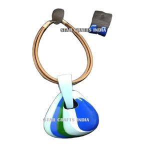 สร้อยโชคเกอร์เรซิ่นสีฟ้าสวยทำจากเรซินสวยงามสร้อยคอเครื่องประดับแบบแอฟริกันสร้อยคอขนาดใหญ่เป็นมิตรต่อสิ่งแวดล้อมภาพชนเผ่าของผู้หญิง - Product Image 1