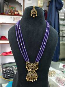 Joyería India para Mujer, Cuentas Antiguas, Mala Larga, Juego de Cuentas de Vidrio Multicolores de Alta Calidad, Collar Hecho a Mano, Producto al por Mayor - Product Image 2