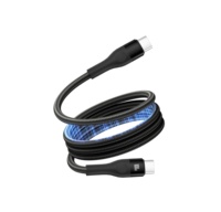 Câble de charge rapide magnétique 100W 5A Type-C vers Type-C en nylon blindé pour ordinateur et téléphone, portable et organisé, OEM ODM