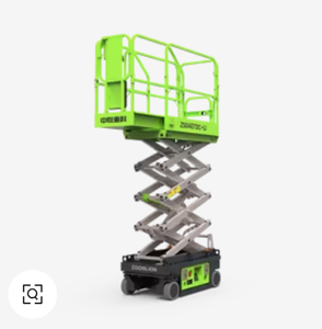 Piattaforma a forbice mini più venduta 4,5 m 100 kg di capacità Zero Emissioni Design compatto Metallo 2 persone Modello ZS0407DC - Product Image 1
