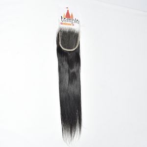 Extensiones de Cabello Humano Ondulado para Mujer, Color Negro Natural, Cierre de Encaje HD 4x4, Calidad India, Cutícula Alineada, Sin Procesar - Product Image 1