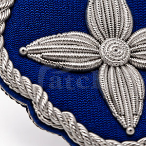 Badge en fil de métal de qualité supérieure personnalisé, broderie à la main, patch décoratif à coudre pour chapeaux, vêtements et accessoires - Product Image 6