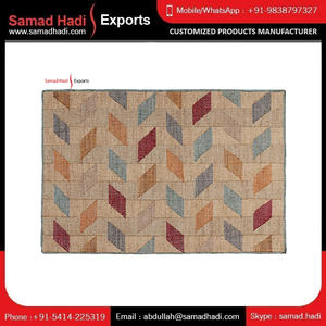 Alfombra tejida de yute de lujo, textura Natural tejida a mano, Color personalizado, tejidos planos, alfombra bordada y comercial para suministro a granel - Product Image 2