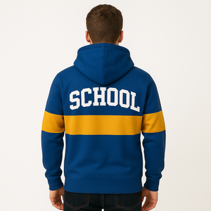 เสื้อฮู้ดผ้าโพลีเอสเตอร์แบบระเหิด100% ที่กำหนดเองระบายอากาศทนทานสำหรับฤดูหนาวสำหรับทีมโรงเรียนเครื่องแต่งกายสำหรับคลับกิจกรรมส่งเสริมการขาย - Product Image 3