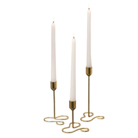 Porte-bougie artisanal en métal doré fantaisie, design oiseau, écologique, couleurs et tailles personnalisables pour Pâques et la Saint-Valentin