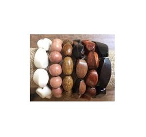 สร้อยข้อมือลูกปัดไม้ดีไซน์เอกลักษณ์ใหม่ล่าสุดกำไลข้อมือไม้แข็งดีไซน์ลูกปัด - Product Image 3