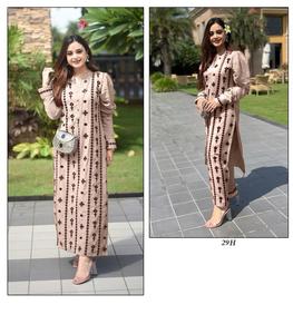 Conjunto de Kurti de Rayón Pesado Multicolor para Mujer, Disponible en Stock para Venta en Línea - Product Image 4