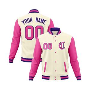 Veste universitaire ODM OEM personnalisée pour hommes, col montant en tissu de laine avec logo de numéro de nom imprimé personnalisé, vêtements d'extérieur d'hiver - Product Image 5