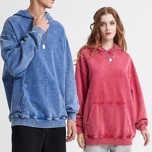 Ventes en gros de sweats à capuche imprimés pour hommes et femmes, logo personnalisé, lavage à la pierre, sweat à capuche ample unisexe, 100% coton, vêtements de rue, sweats à capuche surdimensionnés - Product Image 3