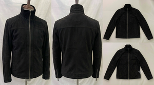 Veste en cuir pour homme, style streetwear, fermeture éclair, en nubuck de vache premium, séchage rapide - Product Image 5